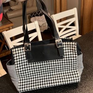 Ralph Lauren Houndstooth Purse